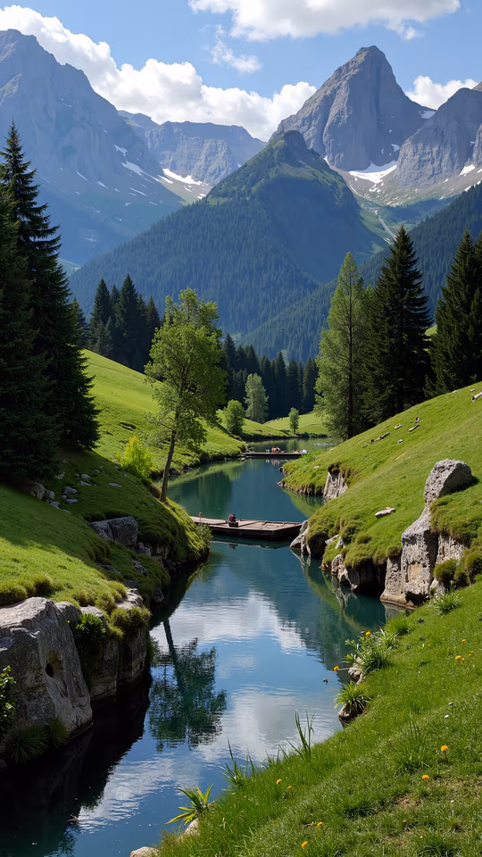 Mountain Lake Realistic