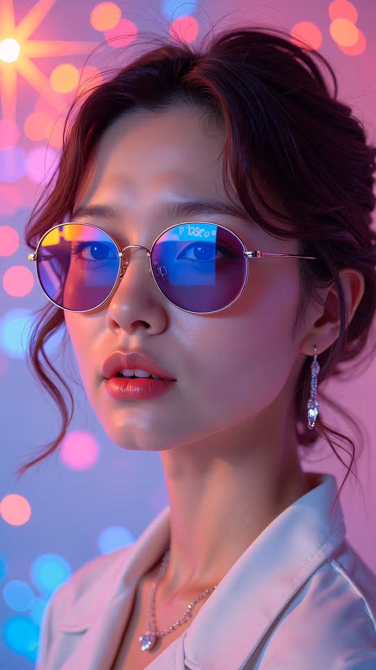 Neon Girl Illustration