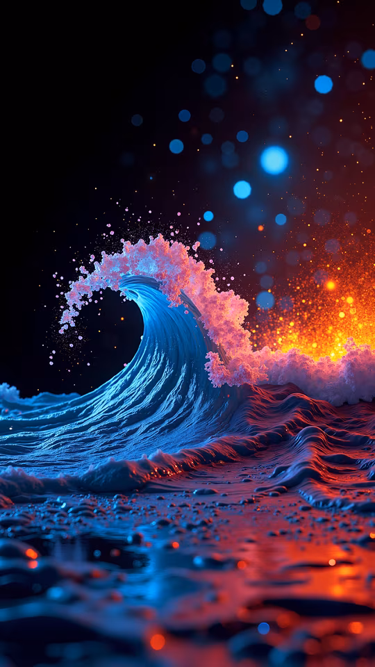 Neon Wave Illustration