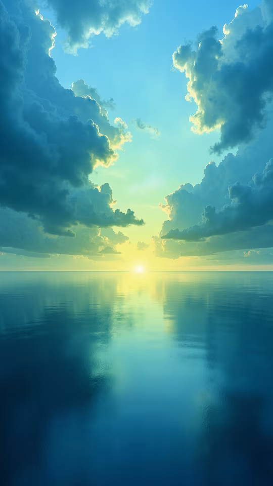 Ocean Sunset Illustration