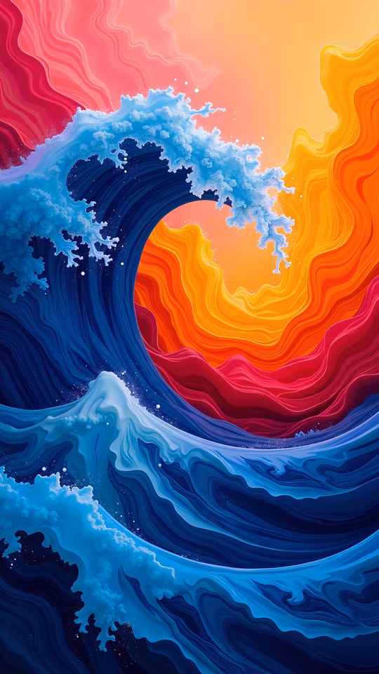 Ocean Waves Illustration