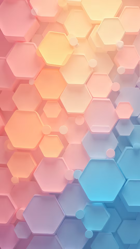 Pastel Hexagon Pattern