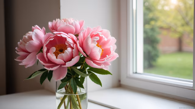 Peonies by the Window