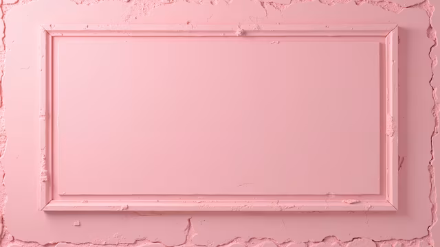 Pink Frame On Pink Wall
