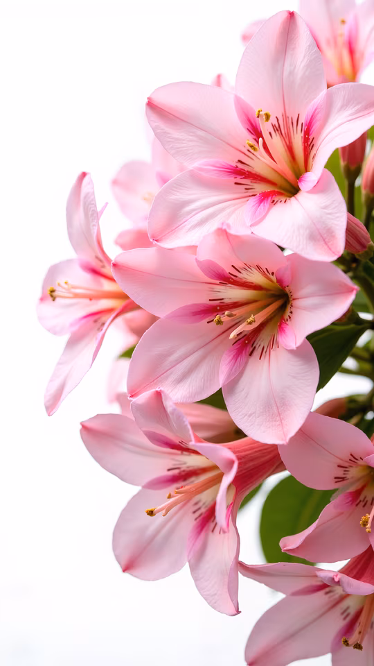 Pink Lily Flowers Illustration