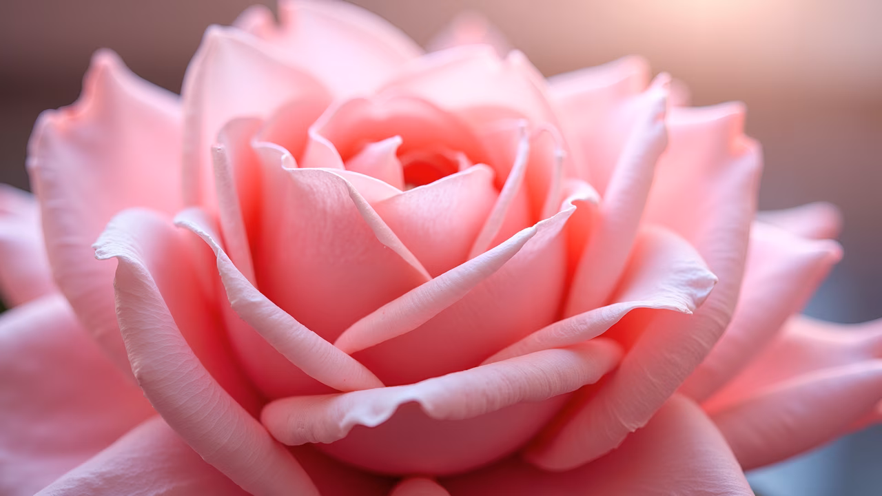 Close-up illustration of a pink rose, showcasing its delicate beauty and intricate details.
