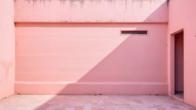 Pink Wall Shadow