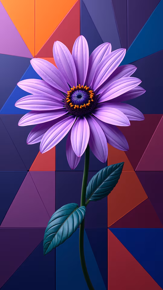 Purple Flower Illustration