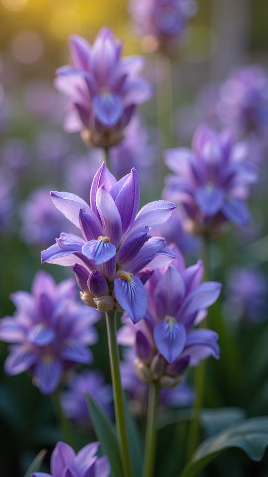 Purple Flowers Illustration