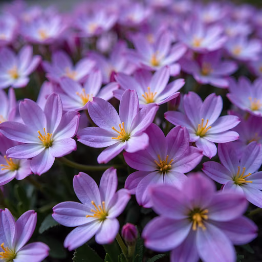 Purple Flowers Illustration