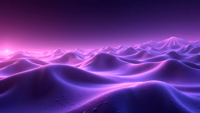 Purple Landscape Illustration