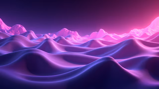 Purple Landscape Illustration