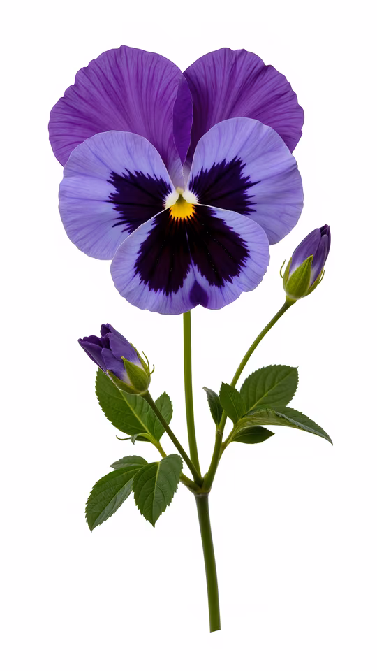Purple Pansy Illustration