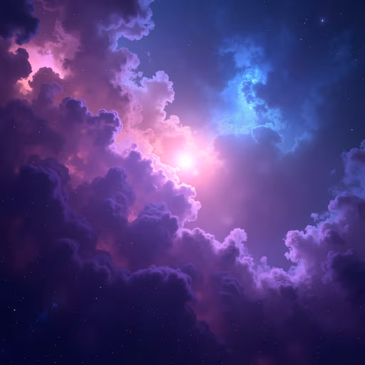 Purple Sky Illustration