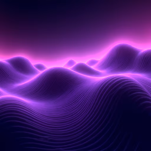 Purple Waves Illustration
