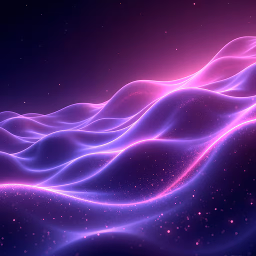 Purple Waves Illustration