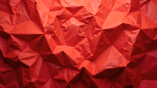 Red Crumpled Fabric Illustration