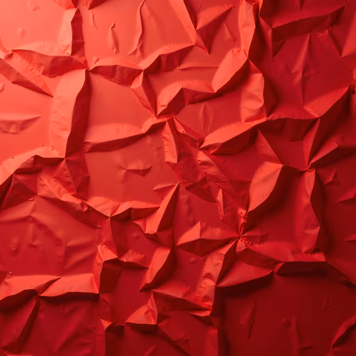 Red Crumpled Paper Illustration
