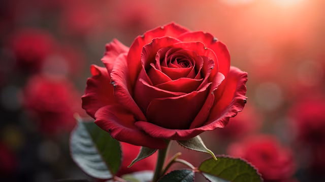Red Rose Realistic