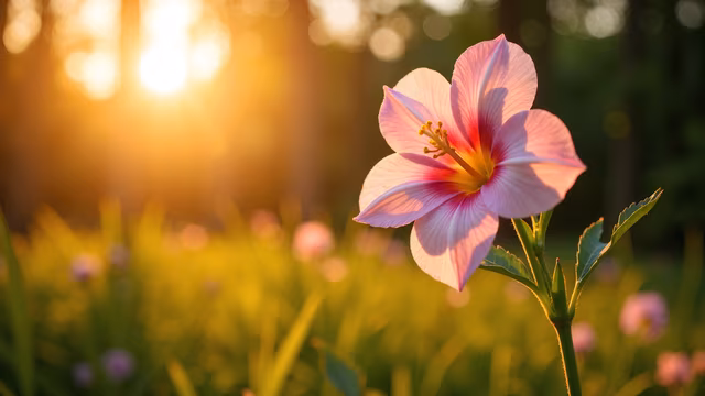 Sunlit Hibiscus