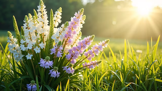 Sunlit Meadow Flowers