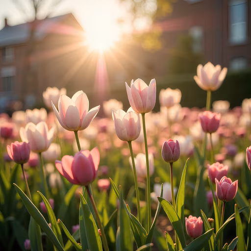 Sunlit Tulips