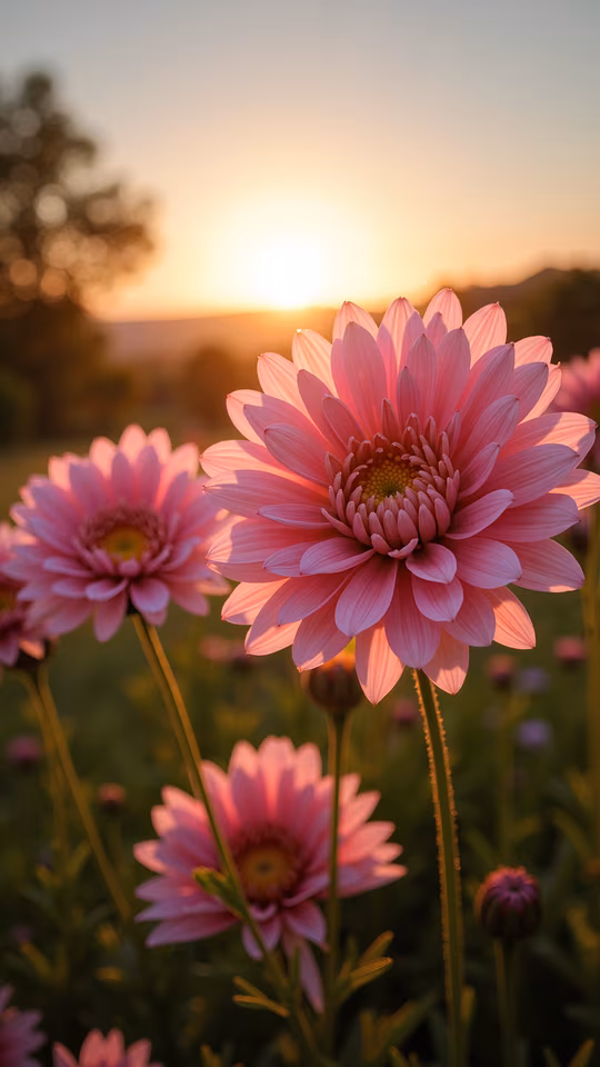 Sunset Flowers