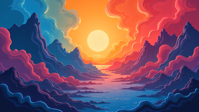 Sunset Illustration