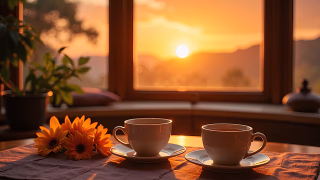 Sunset Window Cups