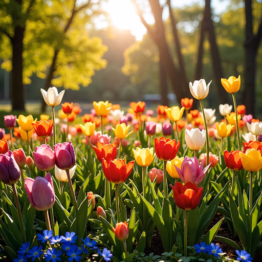 Tulip Garden in Spring