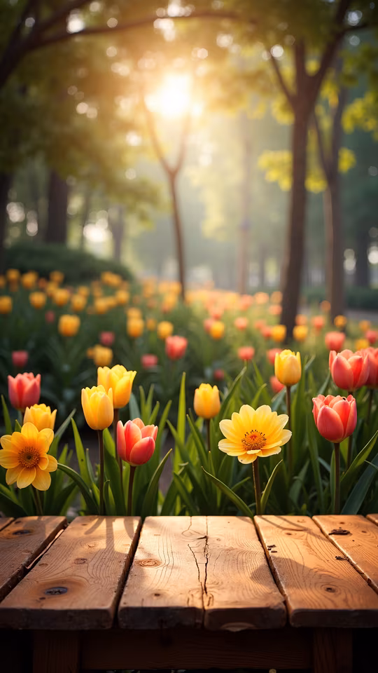 Tulip Garden in Spring