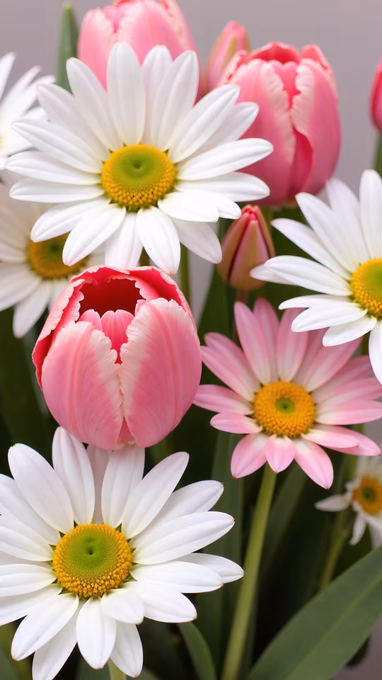 Tulips and Daisies