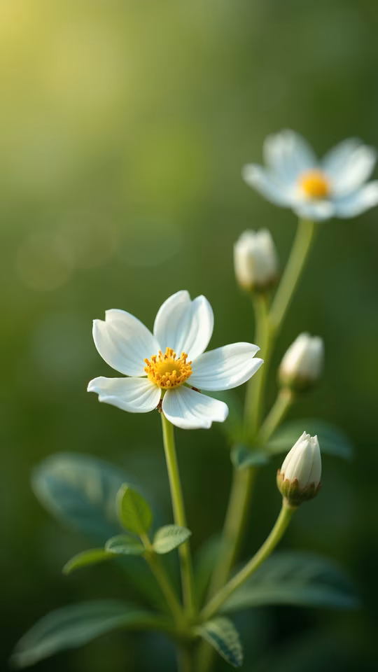 White Flower Illustration
