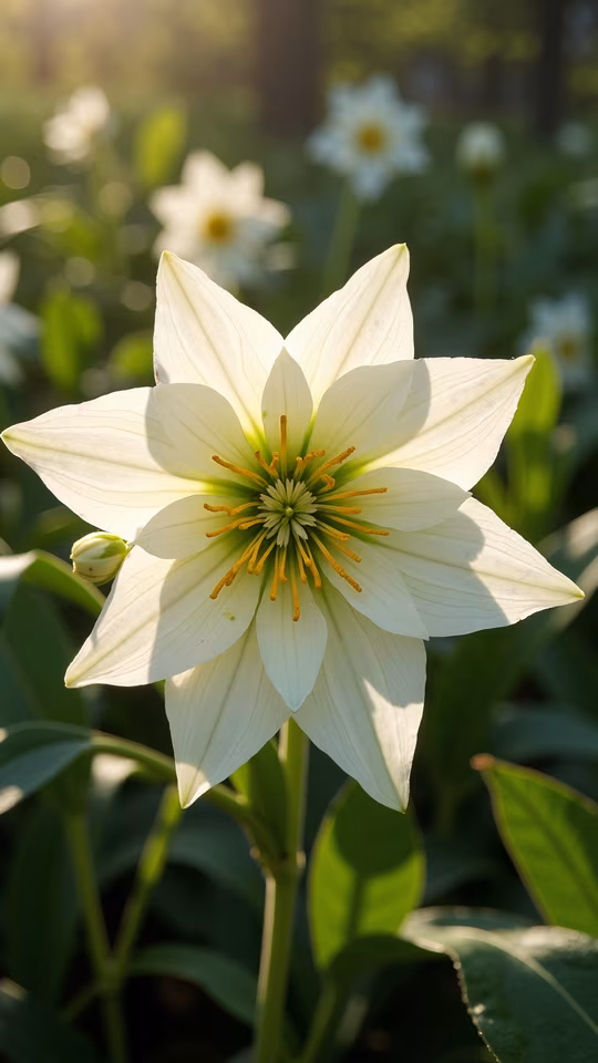 White Lily in Sunlight