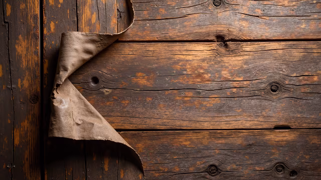 Wooden Planks and Leather Sheet
