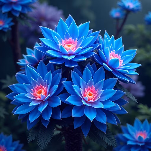 Blue Lotus Illustration