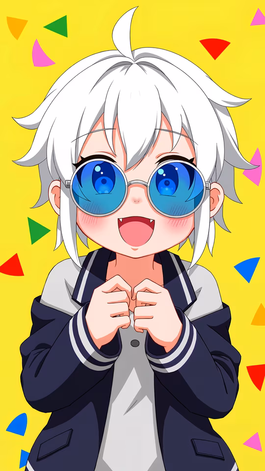 Cheerful Anime Character