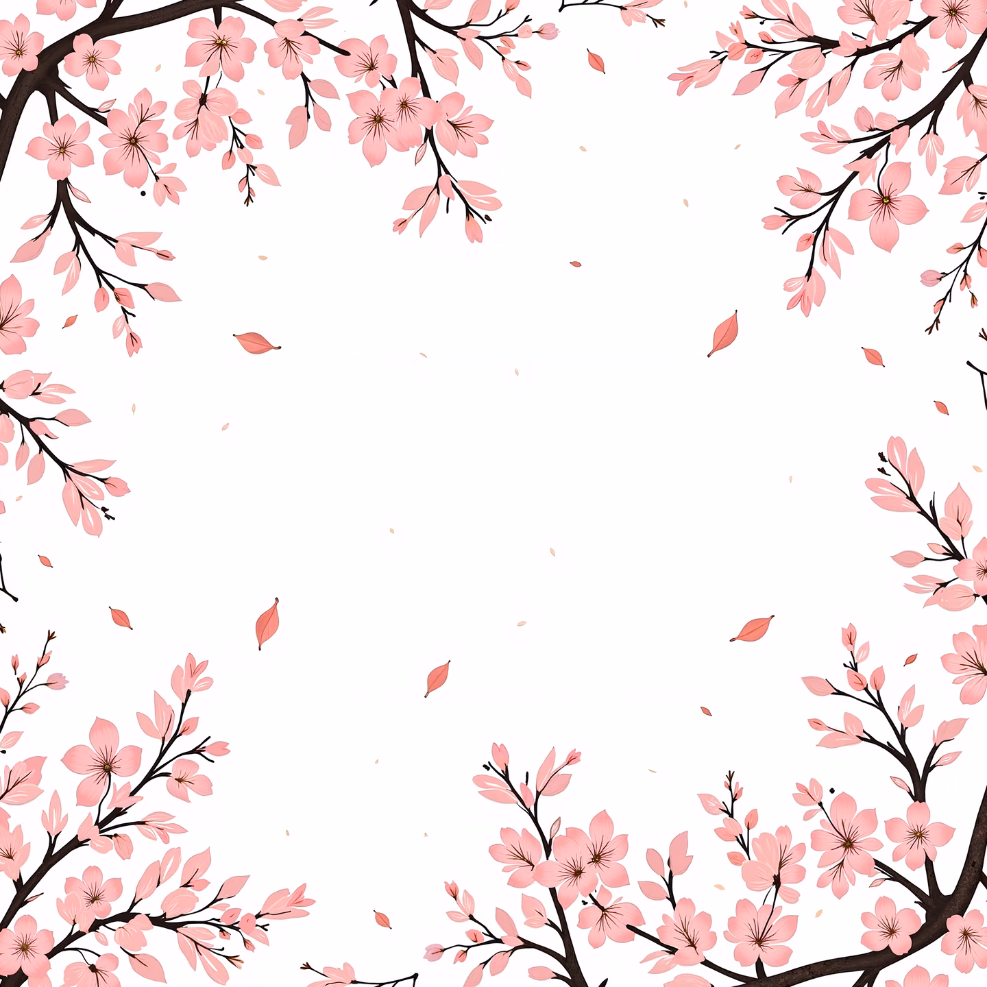 Delicate cherry blossoms in soft pink hues create a serene and romantic atmosphere.