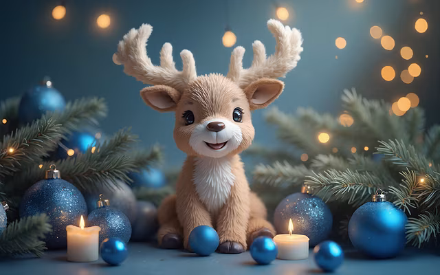 Christmas Reindeer Illustration