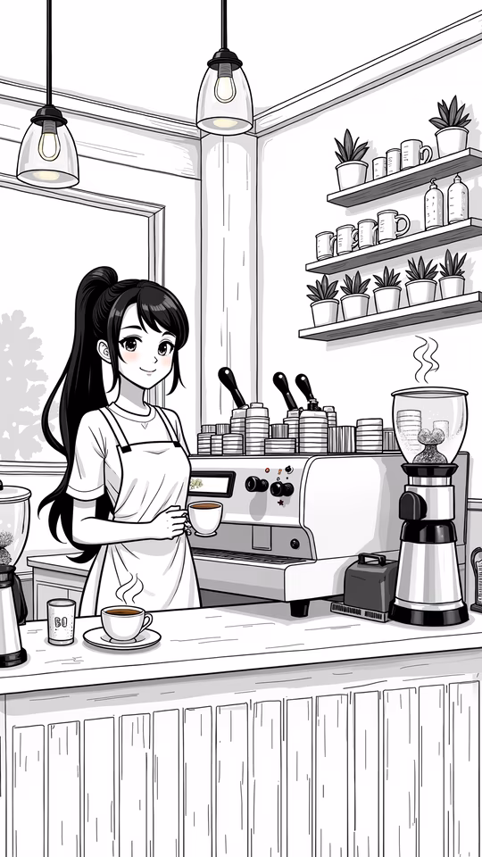 Coffee Shop Illustration