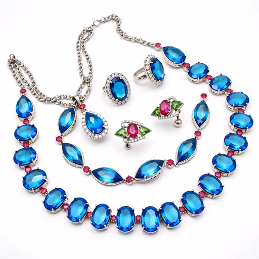 Colorful Gemstone Jewelry Set