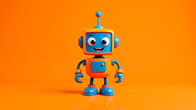 Colorful Robot Illustration