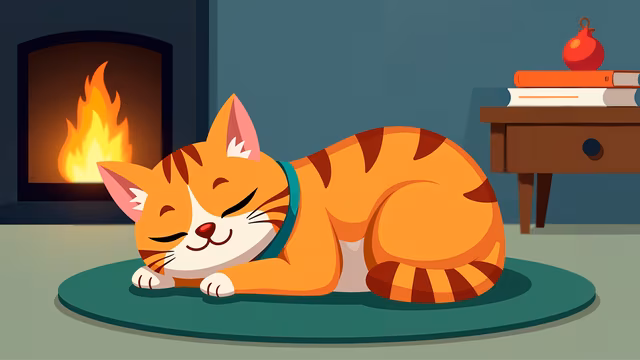 Cozy Cat Illustration