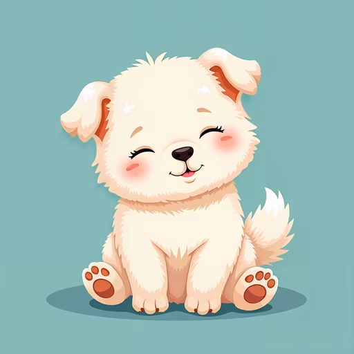 Cute Cartoon Puppy