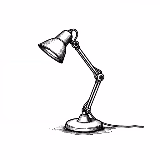 Desk Lamp Illustration