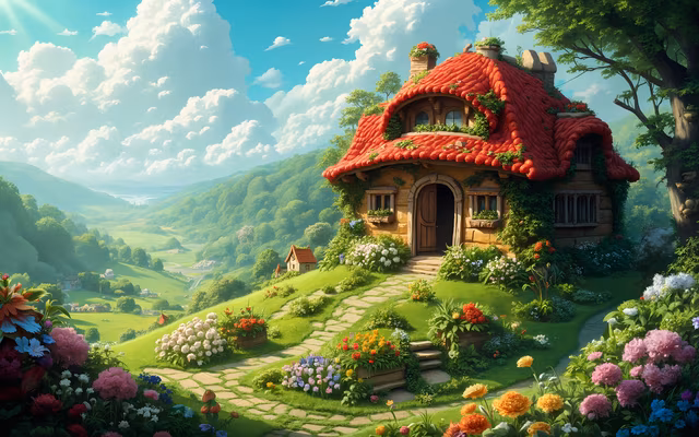 Enchanted Cottage Illustration