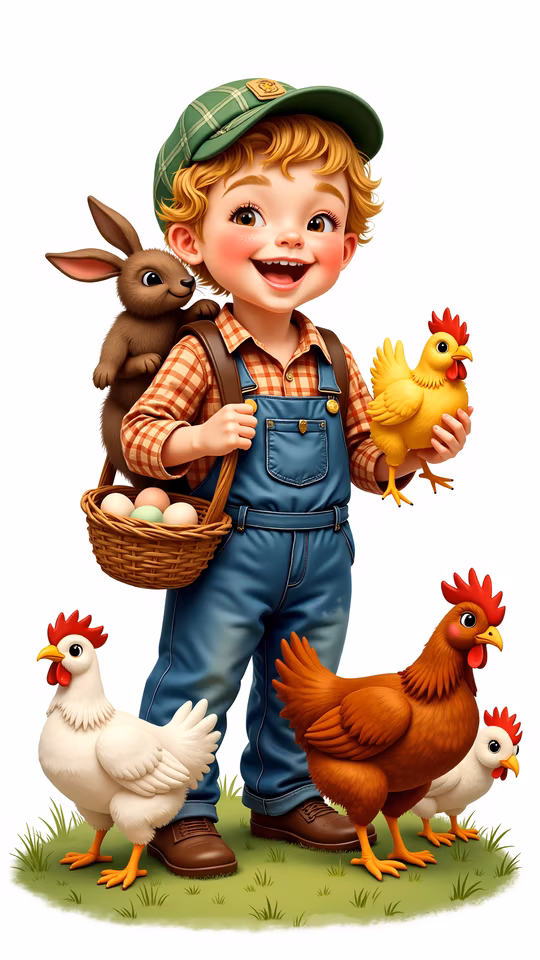 Farm Boy Illustration