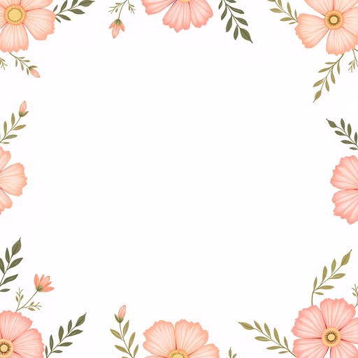 Floral Frame Illustration