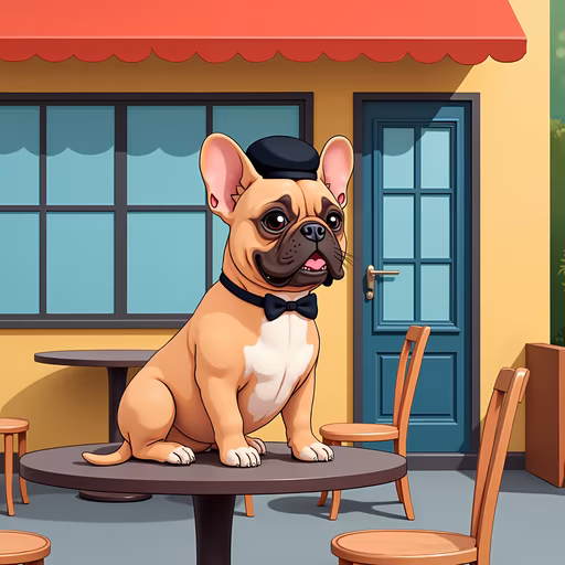French Bulldog Waiter
