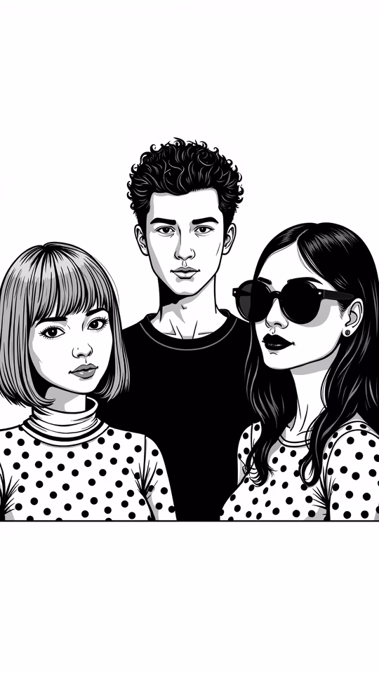 Group Portrait Illustration